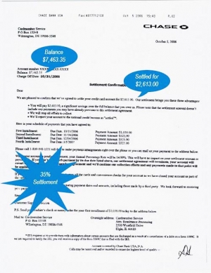 Chase Debt Settlement